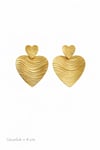 Golden Heart Flow Çelik 14K Kadın Küpe