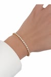 Luna Shine Suyolu 3mm Zirkon Taş 14 KK Çelik Kadın Bileklik
