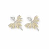 Phoenix Wing Çelik Zirkon Taşlı Kadın Küpe 14K k