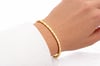 Slim Block İnce Blok Bileklik 14K K