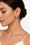 Muben Stella Shine Luxury Çelik Rose 14 KK Zirkon Taş Küpe