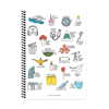 KESKİN DEFTER HİSLİ ŞEYLER STİCKERLİ OTURMAYA MI GELDİK? A4 SPİRALLİ 80 YP. ÇİZGİLİ 500507