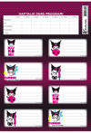KESKİN ETİKET DERS PROGRAMLI 3 LÜ KUROMI 220130-12