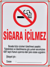 PANDA UYARI SİGARA İÇİLMEZ ALÜMİNYUM ÇERÇEVE 50X70 PAN 509