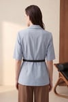 Beli Kemerli Kadın Blazer Ceket