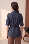 Beli Kemerli Kadın Blazer Ceket