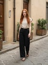 Çift Patlı Gabardin Pantolon
