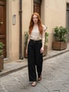 Çift Patlı Gabardin Pantolon