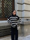 Çizgili Sade Takım
