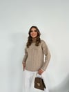 Dama Desen İpek Kazak
