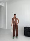 Gabardin Keten Yelek