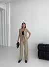 Gabardin Keten Yelek