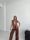 Gabardin Keten Yelek