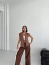 Gabardin Keten Yelek