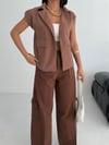 Gabardin Keten Yelek