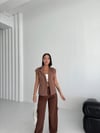 Gabardin Keten Yelek