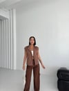 Gabardin Keten Yelek