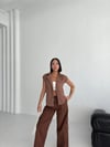 Gabardin Keten Yelek