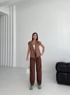Gabardin Keten Yelek