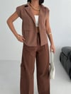 Gabardin Keten Yelek