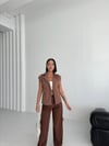 Gabardin Keten Yelek