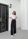 Kargo Cepli Gabardin Pantolon