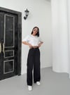 Kargo Cepli Gabardin Pantolon