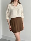 Müslin Kumaş Çift Çizgili Gömlek
