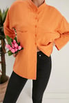 Oversize Keten Gömlek