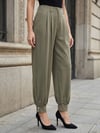 PAÇASI DÜĞMELİ POLİVİSKON PANTOLON