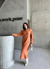 Polo Yaka Şardonlu Elbise