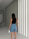 Sade Gabardin Şort