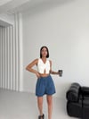 Sade Gabardin Şort