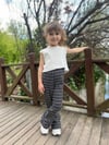Bağcıklı Kurdele Detaylı Çizgili Pantolon Takım
