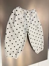 La'ciel Paris Beyaz Puantiyeli  Balloon Jeans 