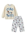 La'ciel Paris Dog Balloon Jeans Sweatshirt Set