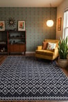 Arya Vl Çift Taraflı,katlanabilir,yıkanabilir,yüksek Kalite Pamuk Salon,oturma Odası,balkon Kilim