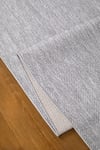 Loom Yeni Nesil Gri Sisal Yumuşak Dokuma Mutfak Koridor Kilim Kaymaz Pamuk Taban Halı 7104A
