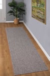 Premium Kalite Kaymaz Tabanlı Natura Doğal Yıkanabilir Yolluk Oturma Odası Balkon Koyu Bej-102