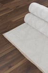 Rodney Vl Yıkanabilir Kaydırmaz Çift Taraf Pamuk Dokuma Beyaz Rix Premium Kalite Kilim