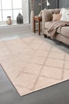 Rodney Vl Yıkanabilir Kaydırmaz Çift Taraf Pamuk Dokuma Bej Premium Kalite Kilim