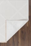 Rodney Vl Yıkanabilir Kaydırmaz Çift Taraf Pamuk Dokuma Beyaz Premium Kalite Kilim