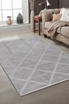 Rodney Vl Yıkanabilir Kaydırmaz Çift Taraf Pamuk Dokuma A.gümüş Premium Kalite Kilim