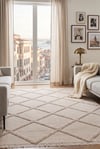 Rodney Vl Yıkanabilir Kaydırmaz Çift Taraf Pamuk Dokuma Bej Premium Kalite Kilim
