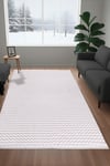 Tokyo Bukle Yumuşak Dokulu Halı Kilim Salon Mutfak Koridor Yolluk Dokuma Makine Halısı OP209-Vizon