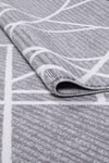 Tokyo Bukle Yumuşak Dokulu Halı Kilim Salon Mutfak Koridor Yolluk Dokuma Makine Halısı OP401-Gri