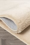 Vl Comfort Düz Saçaklı Peluş Düz Yolluk Bej