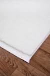 Vl Comfort Düz Saçaklı Peluş Düz Yolluk Ekru