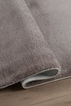 Vl Comfort Düz Saçaklı Peluş Yolluk Kahverengi