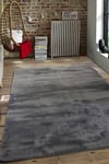 Vl Comfort Peluş Halı Antrasit Overloklu